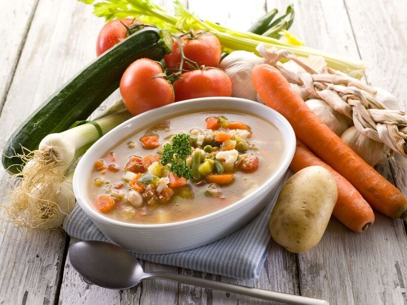 daržovių sriuba nuo prostatito ir prostatos adenomos
